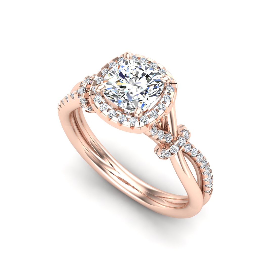 Adelynn Halo Engagement Ring